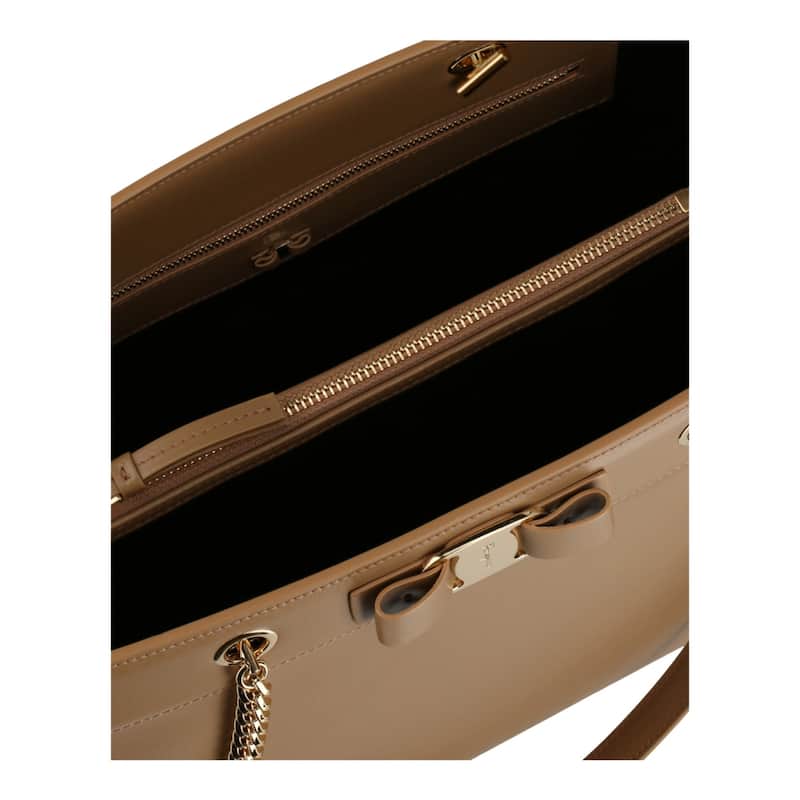 Ferragamo Vara Bow Smooth Leather Tote