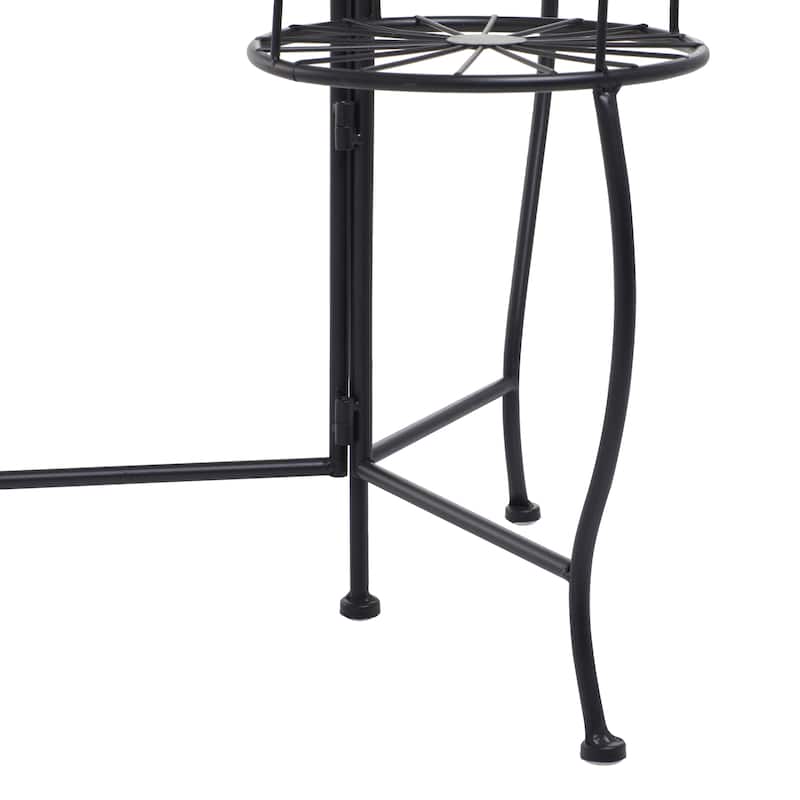 Metal Starburst Indoor Outdoor 3 Tier Indoor Outdoor Plantstand - Black, White, Green, Blue - Roche River Decor