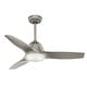 preview thumbnail 13 of 14, Casablanca 44" Wisp Ceiling Fan with LED Light Kit and Handheld Remote Painted Pewter