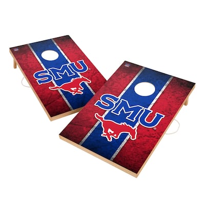 Vintage SMU Mustangs 2x4 Tailgate Cornhole Boards