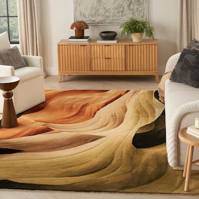 Nourison Prismatic Indoor only Multicolored Abstract Area Rug
