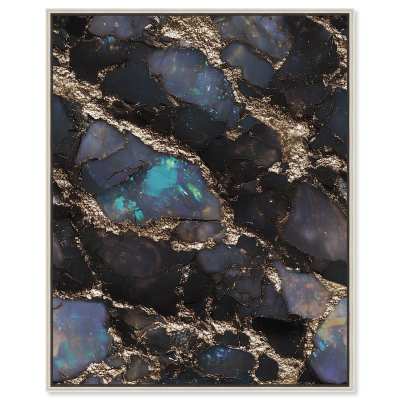 Astral Firelight Canvas by Art Remedy - 16" x 20" - Silver