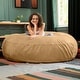 preview thumbnail 48 of 66, Jaxx Cocoon 6 Ft Giant Bean Bag Sofa and Lounger for Adults, Microsuede