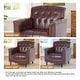 preview thumbnail 54 of 69, Tufted Vegan Leather Accent Chair Upholstered Armchair