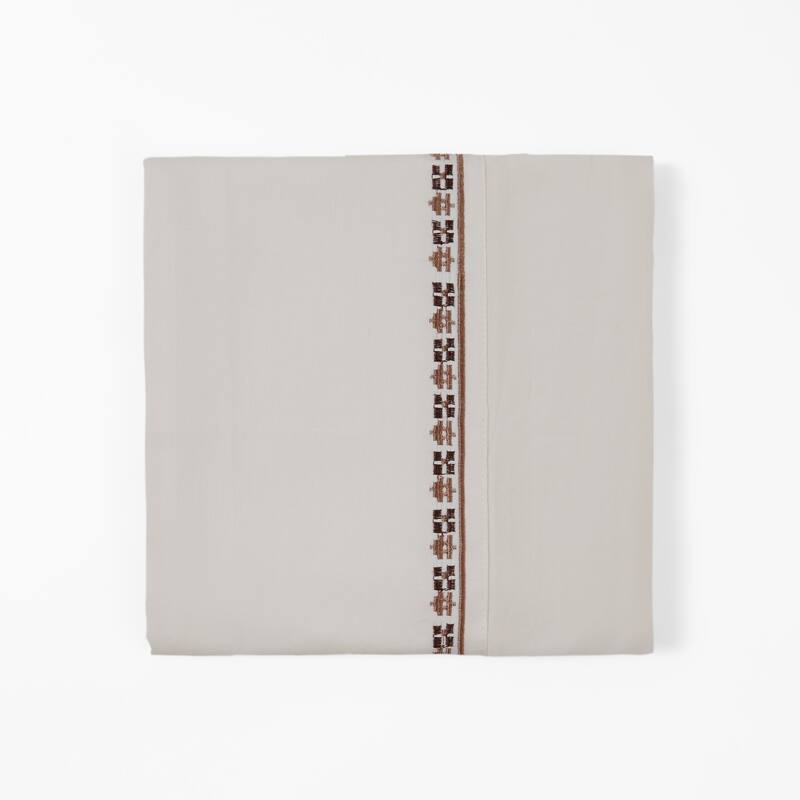 Hiend Accents 350TC Fair Isle Rustic Sheet Set, Cream, 4PC