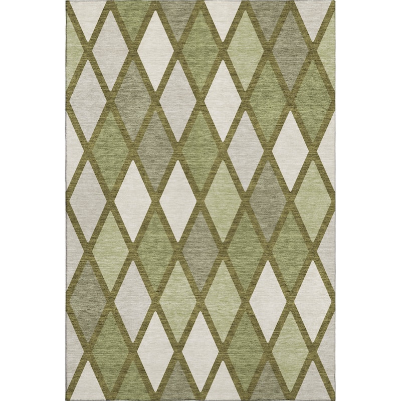 Premium Washable Super Soft Mosaic Diamonds Mayfield Rug