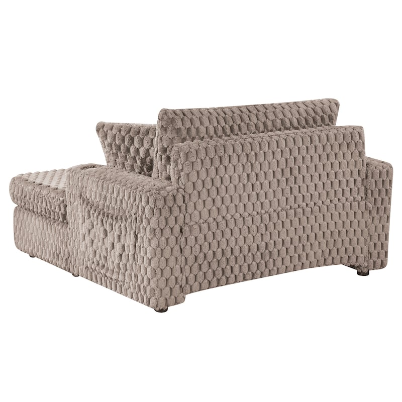 Modern Soft Indoor Chaise Lounge Couch Sofa Bed with Pillows