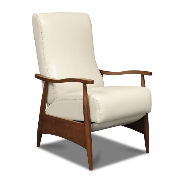 Sienna wood arm push back recliner sale