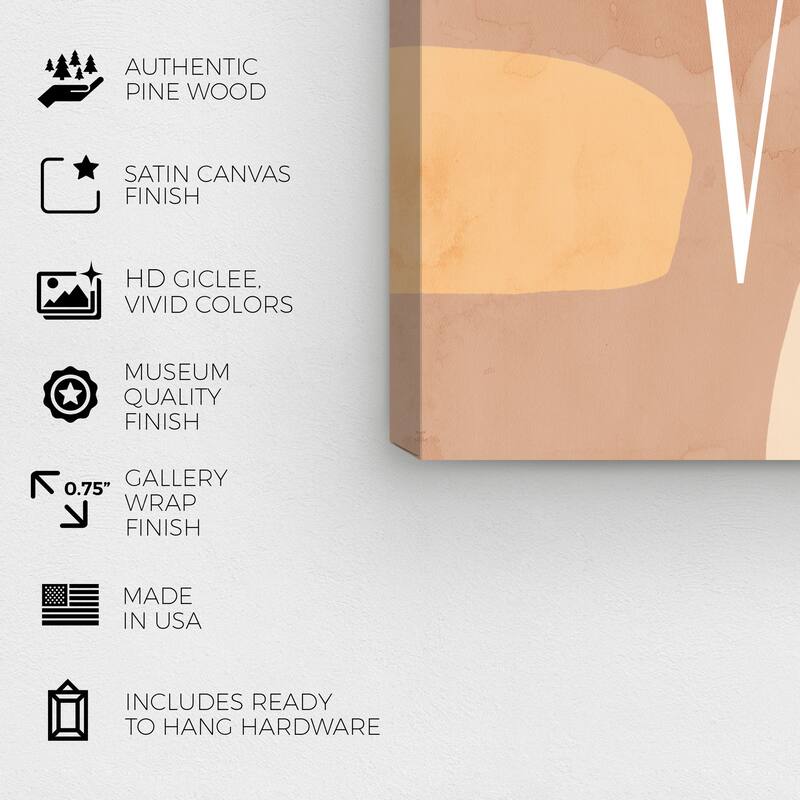 Wynwood Studio Prints Typography and Quotes Fall Vibes Brown and Dark Brown Modern & Contemporary Wall Art Canvas Print