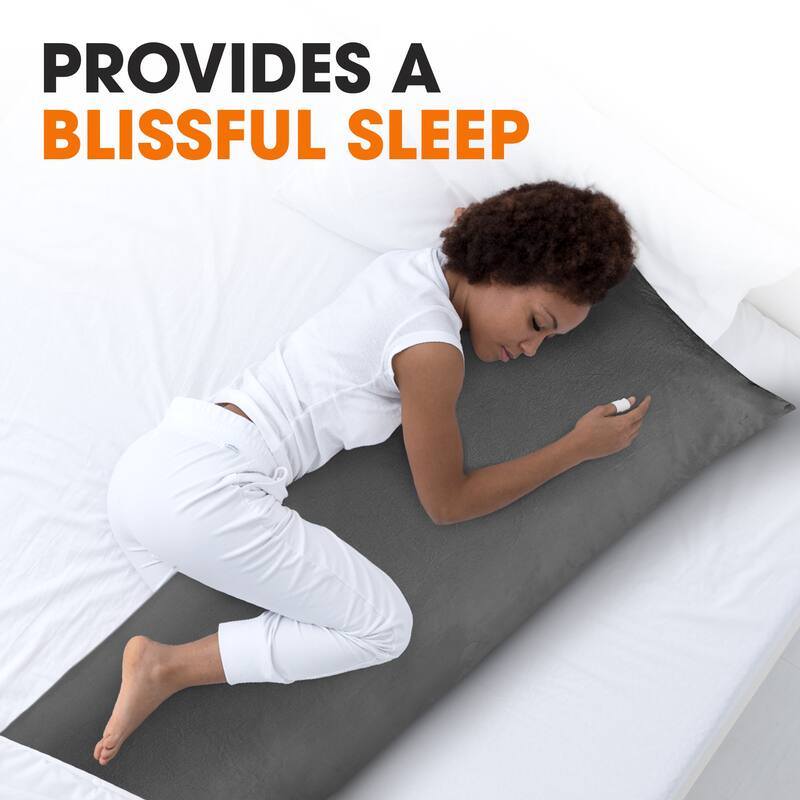 Cheer Collection Velour Body Pillow