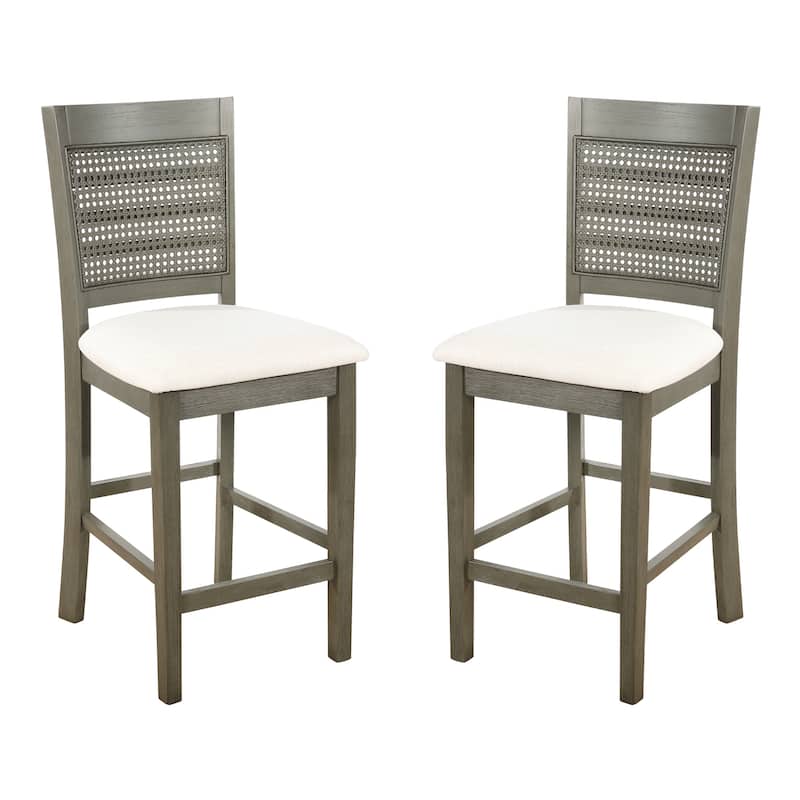 Walden 24" Cane Back Stool (2-Pack)
