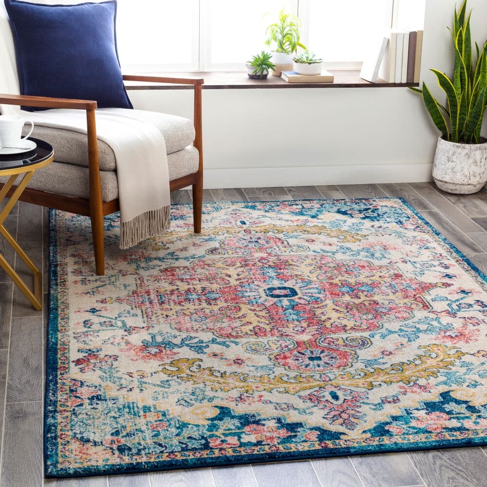 Livabliss Traditional Murat Medallion Area Rug