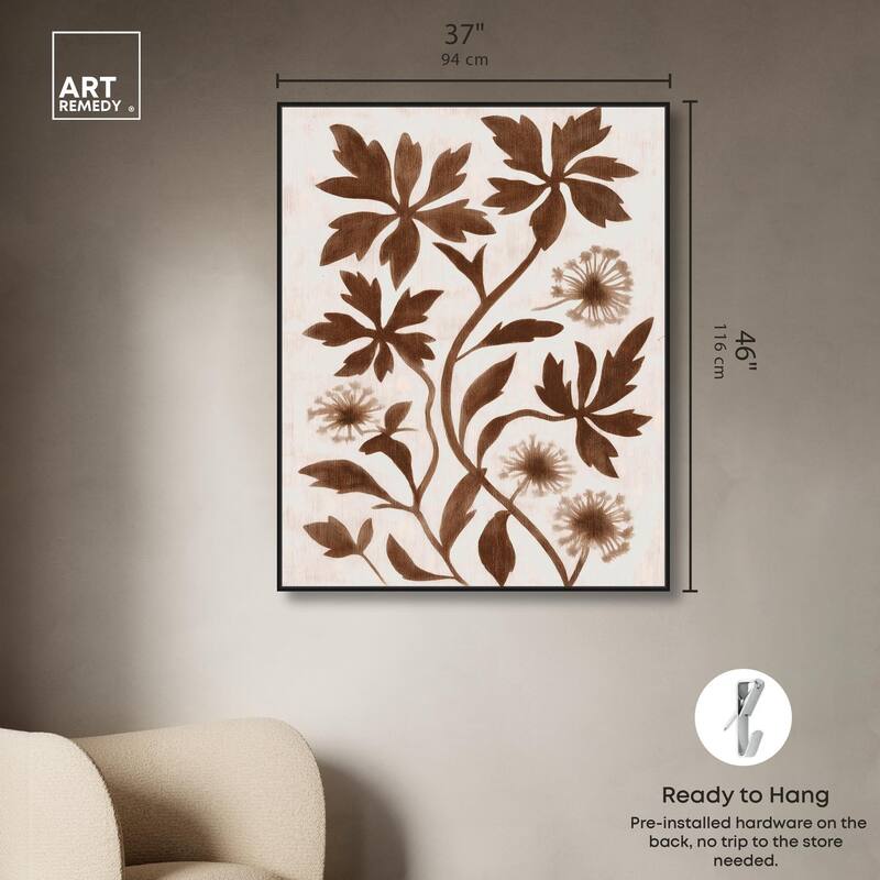 Sepia Sepal I Canvas by Art Remedy