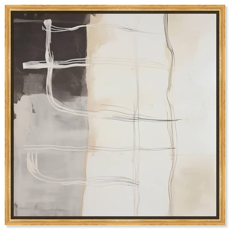 Gestural Glyphs I Canvas by Art Remedy - 16" x 16" - Gold