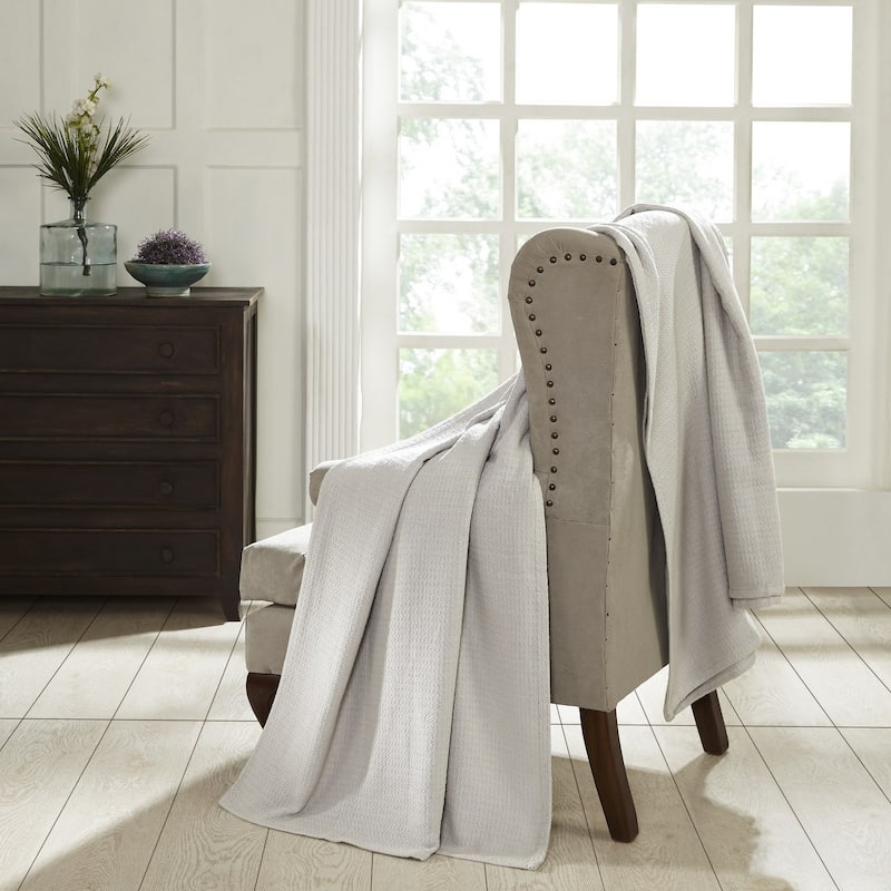 Superior Waffle Weave Honeycomb Knit Soft Cotton Blanket