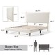 preview thumbnail 29 of 58, Furniture of America Gail Modern White Boucle Adjustable Queen-Size Platform Bed