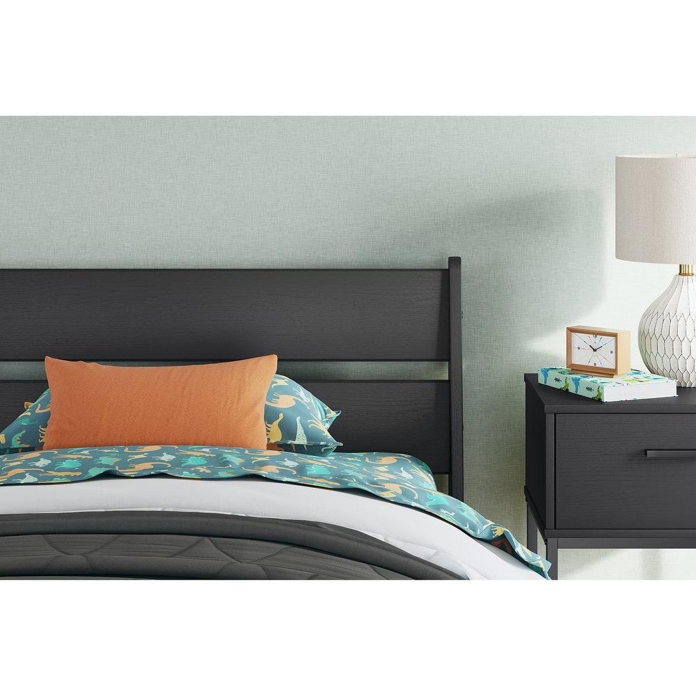 Signature Design by Ashley Socalle Black Panel Headboard with Dresser and Nightstand