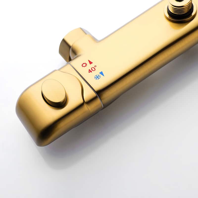 1-Spray Patterns with 1.5 GPM 10" Wall Mount Dual Shower Heads - 10 in