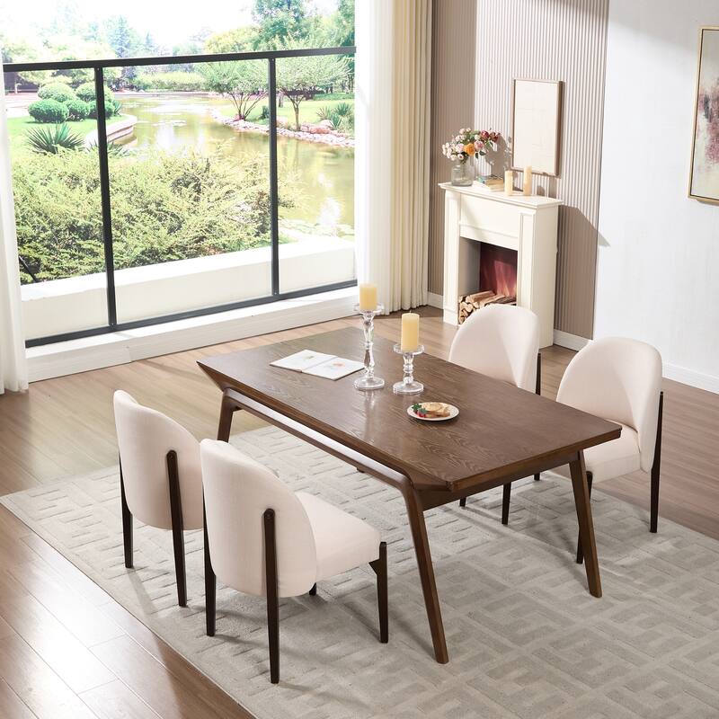 Wooden Dining Chairs Set of 2