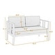 preview thumbnail 22 of 195, Outdoor Teak Solid Wood Patio Furniture Set Loveseat Armchair Table Collection