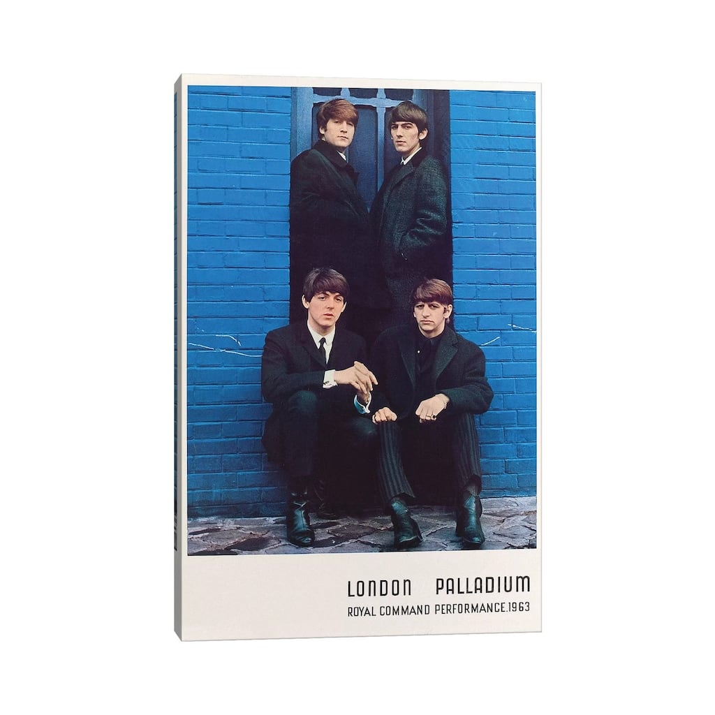 iCanvas "The Beatles 1963 Royal Command Performance Promotional Poster" by Radio Days Canvas Print