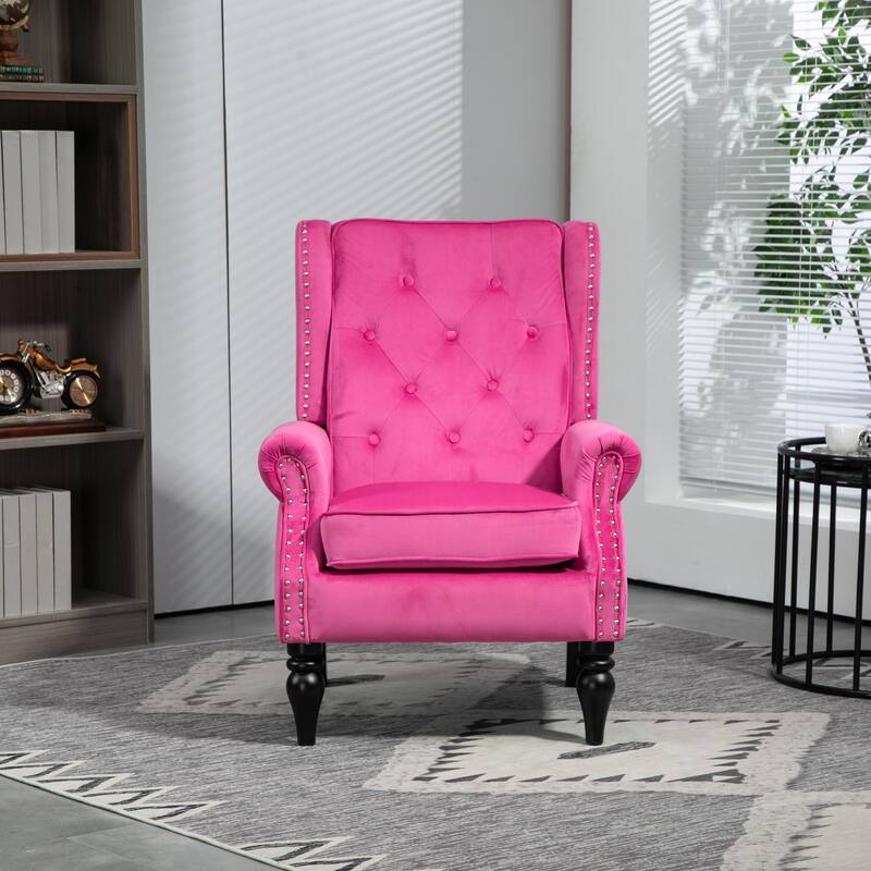 Mid Century Nailhead Decorative Armchair