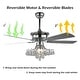 preview thumbnail 30 of 61, Bella Depot 52" Modern Reversible Crystal Ceiling Fan with Remote Control and Light Kit