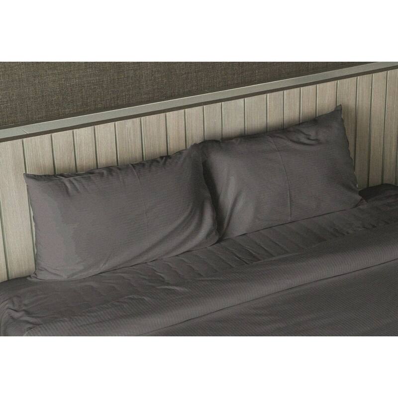 King Size Luxury Comfort 1800 Series 4-piece Bed Sheet Set - Grey