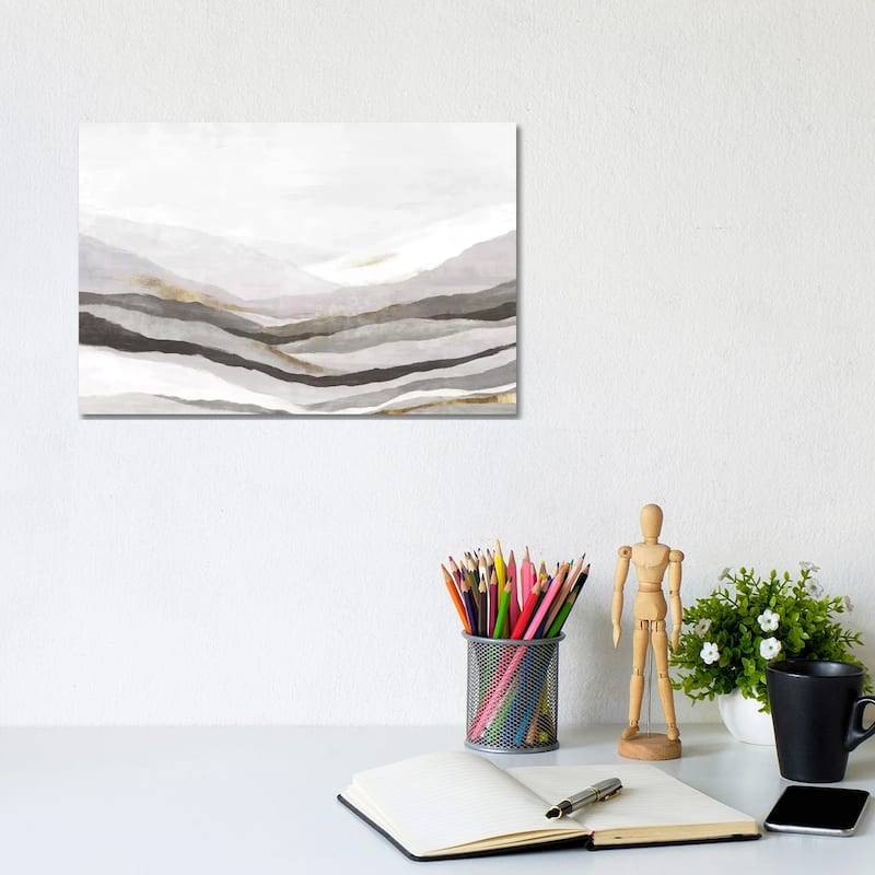 iCanvas "Far Away Land II Neutral Version " by Eva Watts Canvas Print - 8x12x0.75