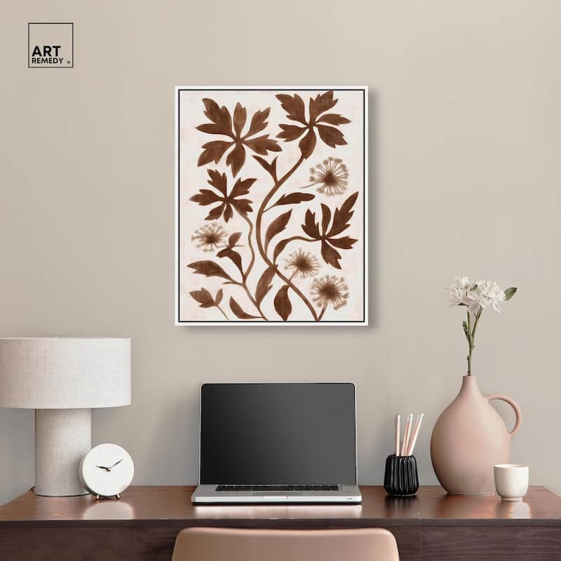 Sepia Sepal I Canvas by Art Remedy