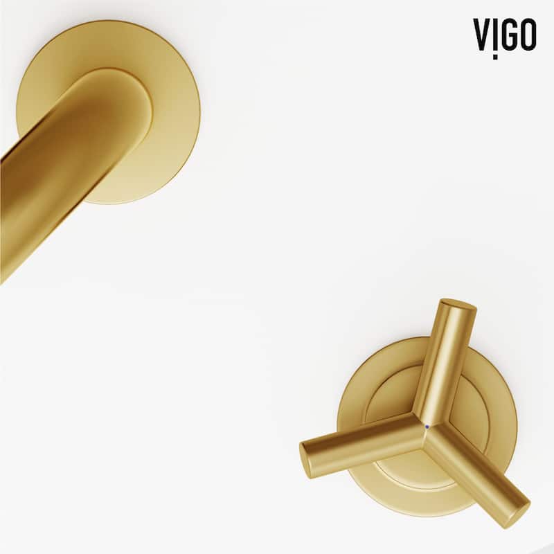 VIGO Jewel 9" H 2-Handle Widespread Bathroom Faucet