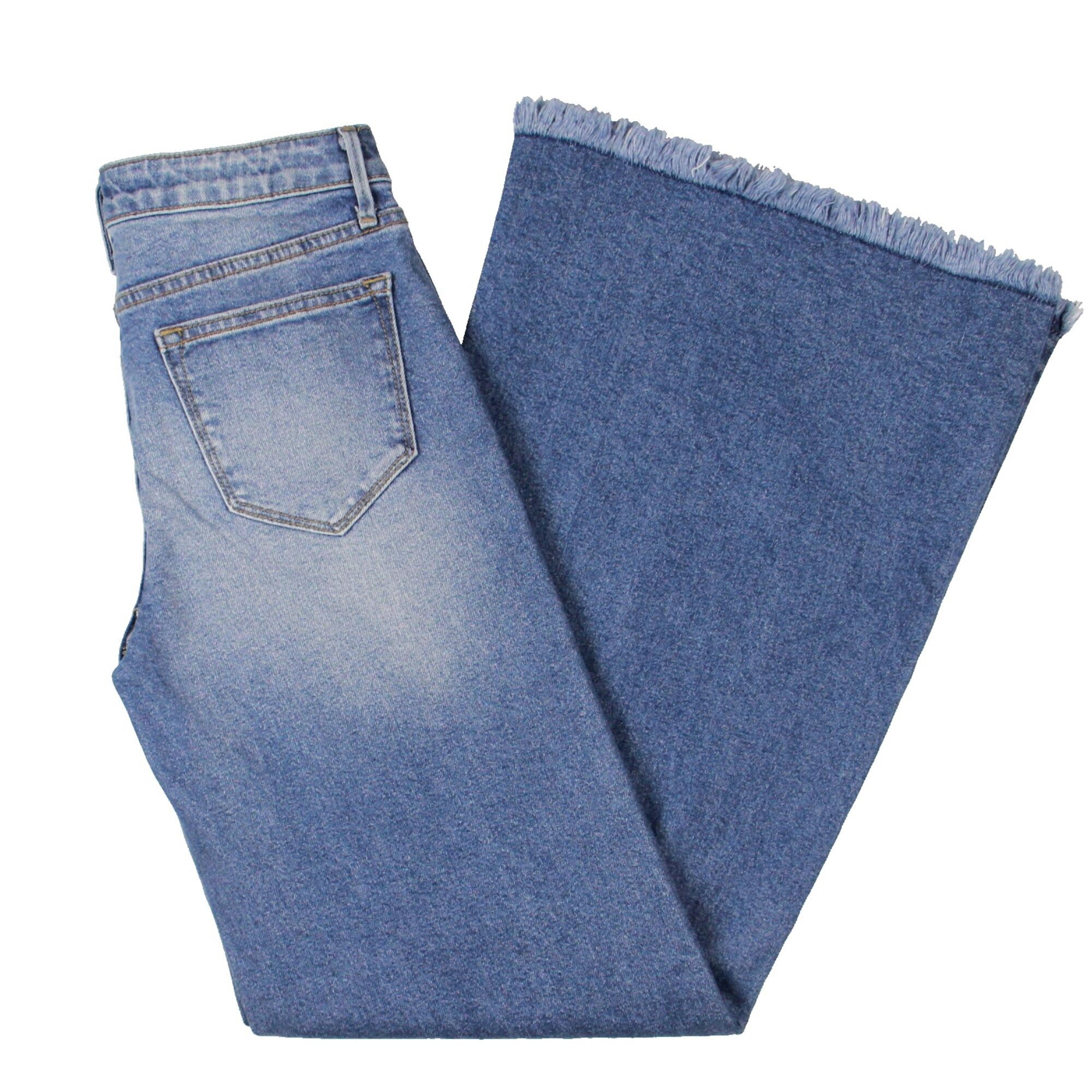 women's wide leg denim jeans