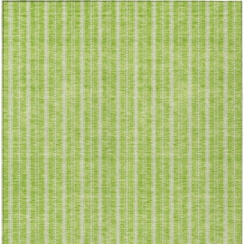 HomeRoots Striped Transitional Rectangle Outdoor Rug