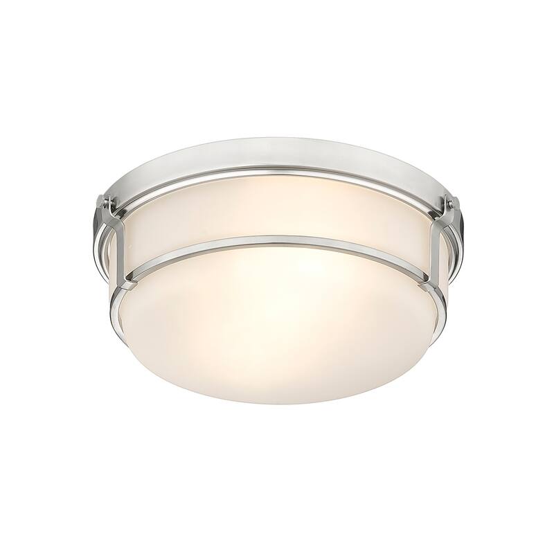 Millennium Lighting Arlson 2 Light Flush mount with Frosted Glass Shades