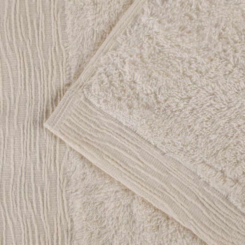 Superior Sierra Rayon From Bamboo Cotton Blend Face Towel Washcloth Set of 12