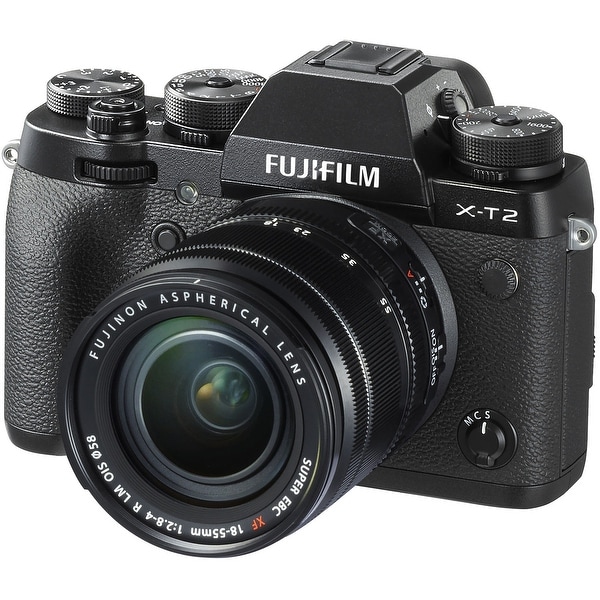 FUJIFILM X-T2 Mirrorless Digital Camera with 18-55mm Lens - Overstock