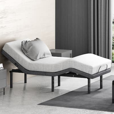 SogesSleep Adjustable & Ergonomic Electric Twin XL Size Adjustable Bed Frame