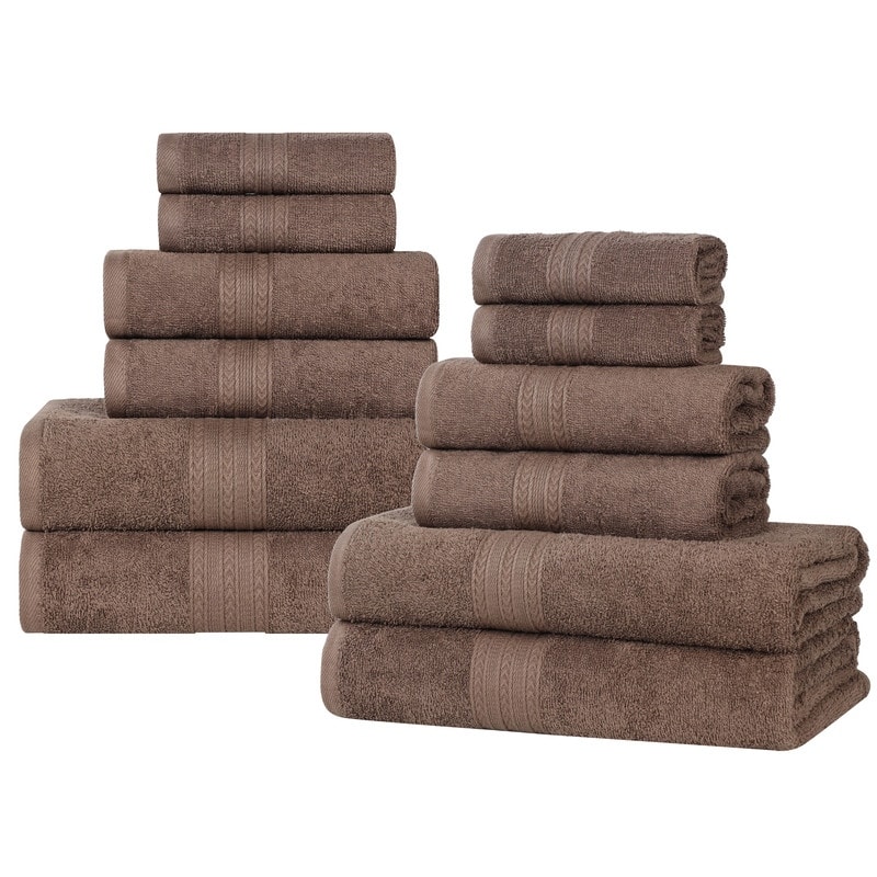 Superior Eco-Friendly Sustainable Cotton 12-Piece Bathroom Towel Set