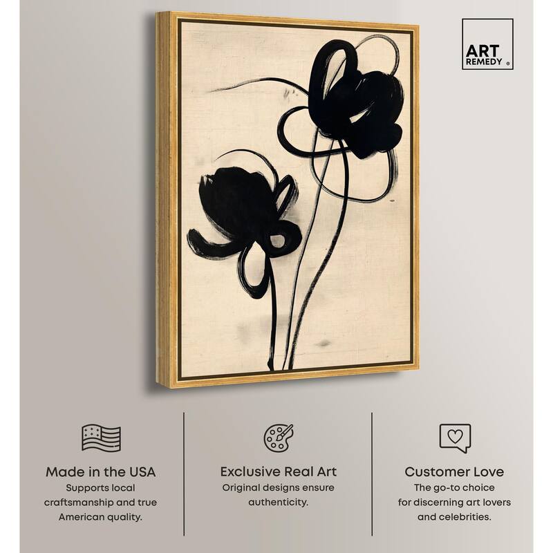 Florals in the Minimal I Canvas by Art Remedy