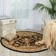 preview thumbnail 40 of 60, Nourison Hand-tufted Traditional Persian Wool Silk Area Rug 4' Round - Black - Runner/Round