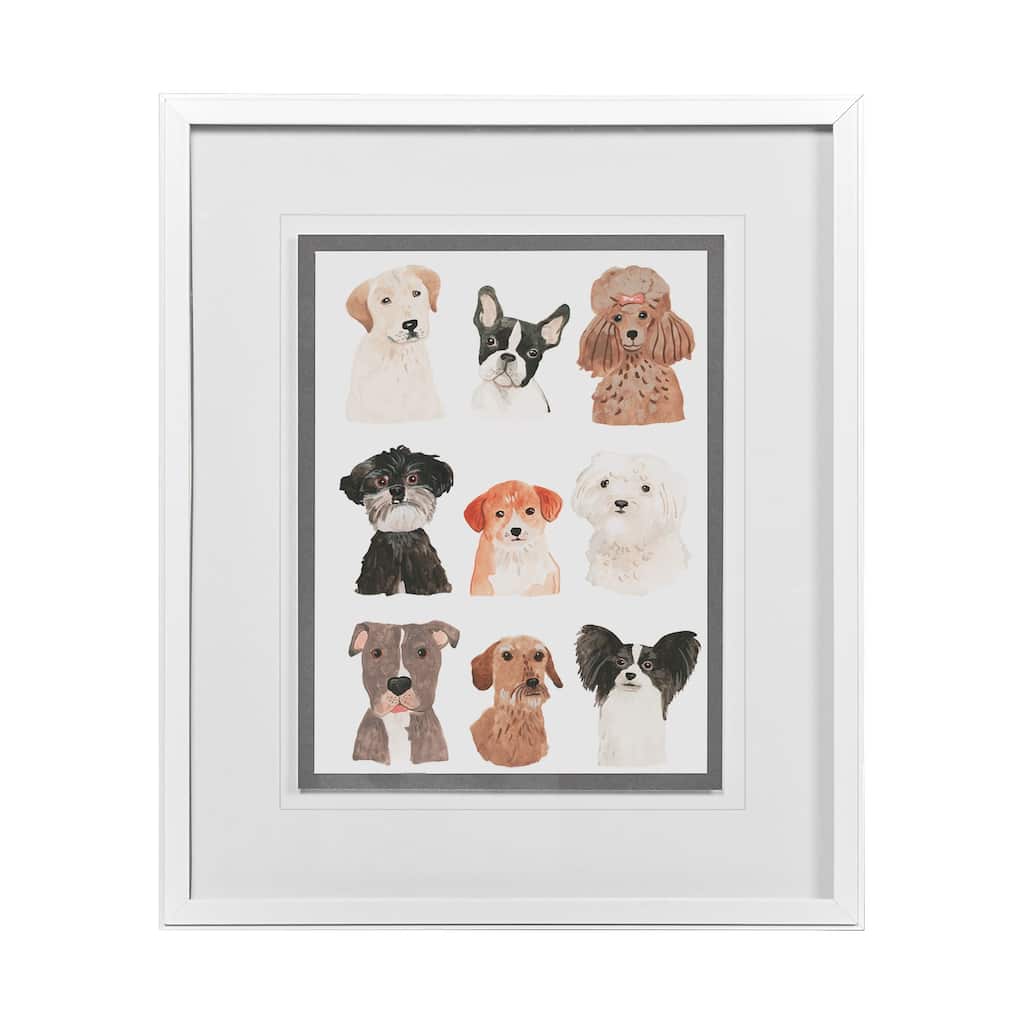 Doggos & Puppers II Framed Art Print
