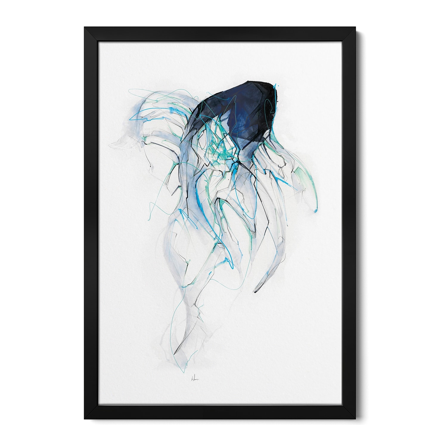 Ghost Fish Premium Framed Poster by Alexis Marcou