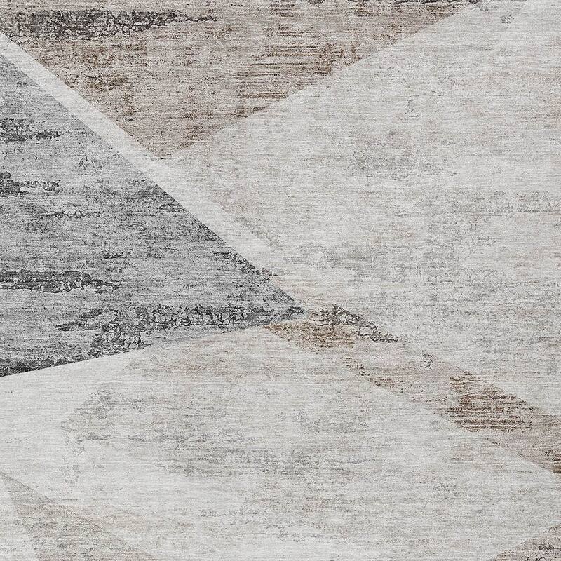HomeRoots Abstract Transitional Rectangle Outdoor Rug