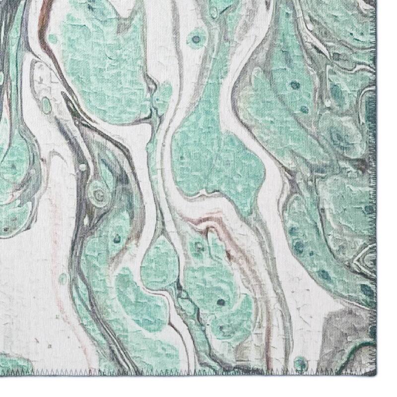 Indoor/ Outdoor Addison Karina Abstract Washable Area Rug