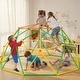 preview thumbnail 4 of 18, 10FT Geometric Climbing Dome Climber Playground for Kids 3-10, Climbing Toys for Kids - N/A