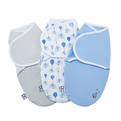 Delta Children Little Lambs Adjustable Swaddle Wrap 100% Cotton Size Small/Medium