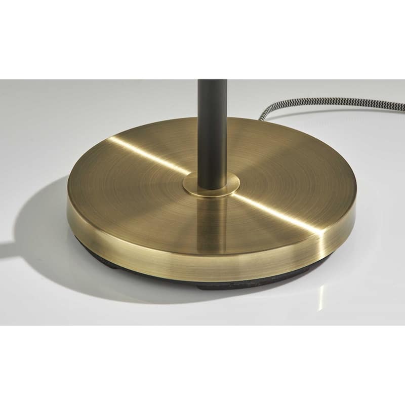 HomeRoots 65" Bronze Three Light Tree Floor Lamp With White Solid Color Bell Shade - 21