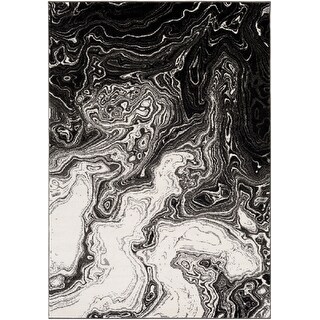 Madeline Mystic Black & Grey Area Rug