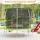 preview thumbnail 19 of 68, 10/12/14/16 FT Outdoor Trampoline Bounce Combo W/Closure Net 10 FT Green