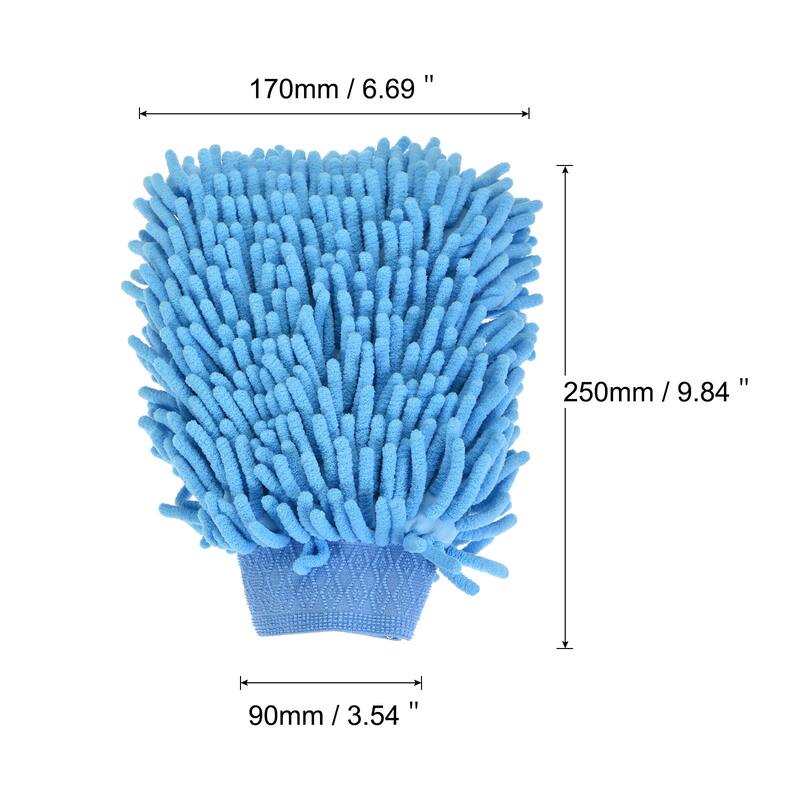 Microfiber Soft Chenille Wash Mitten Dusting Gloves for Cleaning